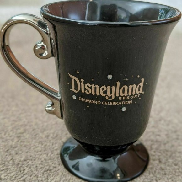 Disneyland Resort Black Mug Diamond Celebration LE 60th Anniversary RARE Cup NWT - Picture 5 of 8